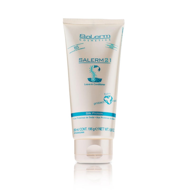 SALERM - Instant Hair Conditioner 21 Silk Protein - 200 ml - Leave-In or Rinse-Out Conditioner - with Silk Proteins - Heat Protector and Hydrating - Image 1