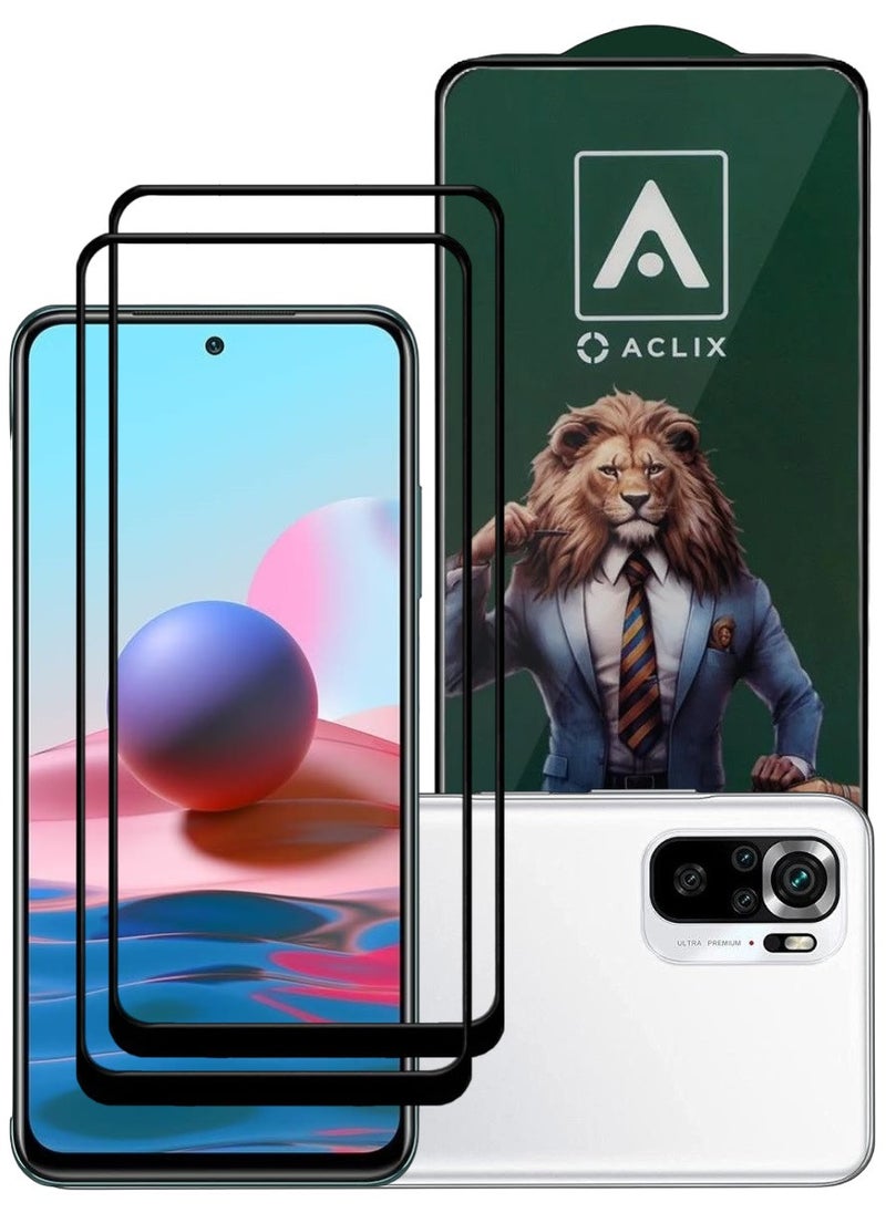 ACLIX 2 Pieces Antistatic ESD Dustproof Premium Quality High Definition Tempered Glass Screen Protector Designed For Xiaomi Redmi Note  10 - Image 1