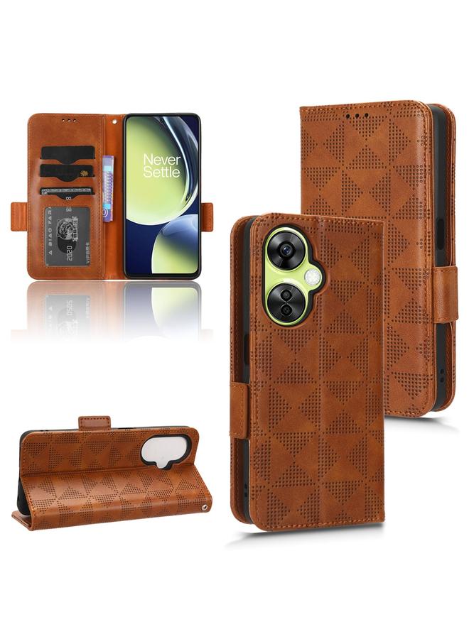 S-TOP Case For OnePlus Nord CE 3 Symmetrical Triangle Leather Phone Case - Image 1