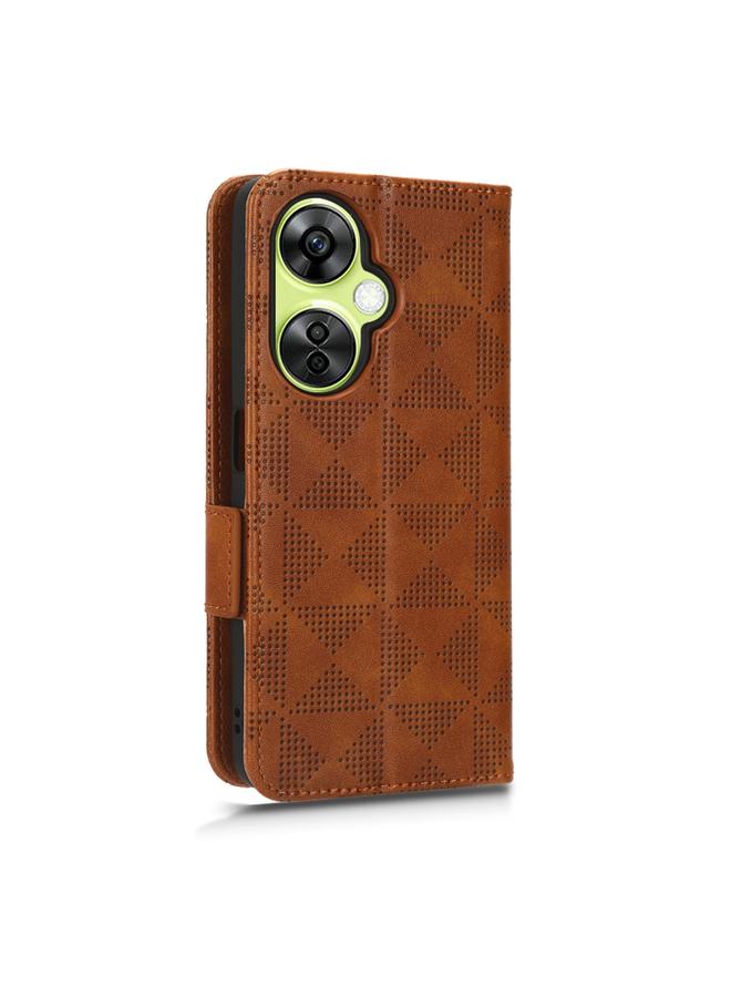 S-TOP Case For OnePlus Nord CE 3 Symmetrical Triangle Leather Phone Case - Image 3