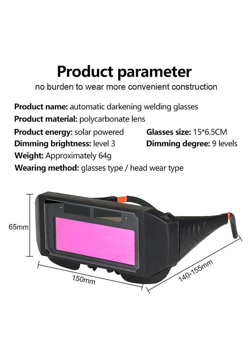 نظارات لحام تعمل بالطاقة الشمسية مع تقنية التعتيم التلقائي - Image 2