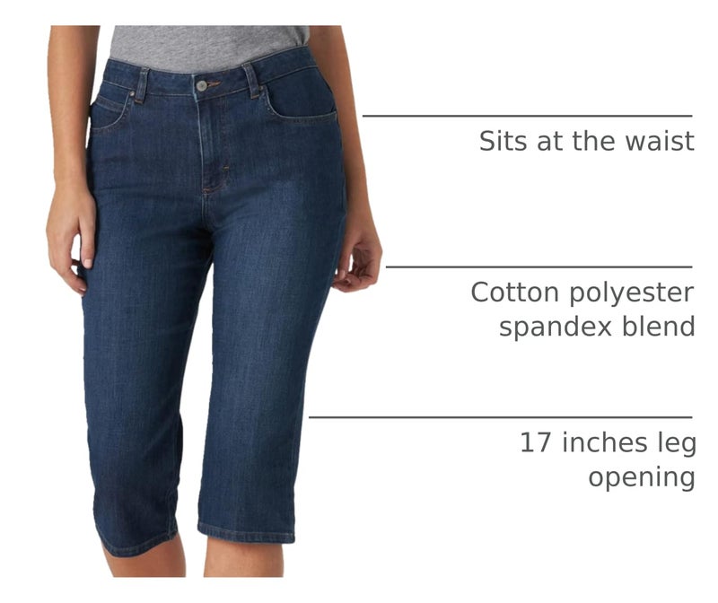 Lee Women's Relaxed Fit Capri Jean Mysterious 10 - Image 4