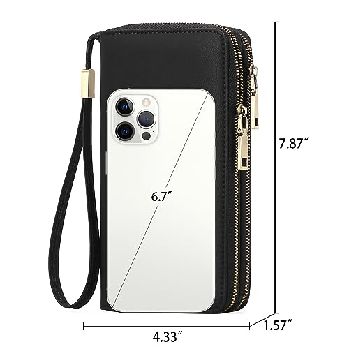 GAEKEAO Wallet for Women Clutch RFID Blocking Leather Wristlet Purse Large Capacity Credit Card Holder with Grip Hand Strap - Image 5