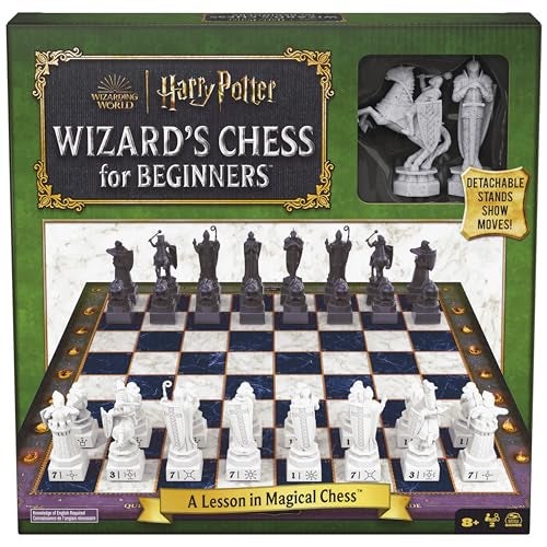 Spin Master Games, Wizarding World of Harry Potter Chess Teacher, Beginner Chess Set, Learn to Play Game for Beginners, Strategy Game for Muggles, for Kids & Family, 2 Players, for Ages 8 & Up - Image 1