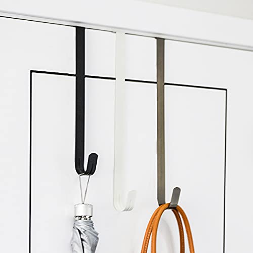 GIRCSS 10" Wreath Hanger, Metal Hooks for Front Door Christmas Decoration, Over The Door Hooks Black - Image 4