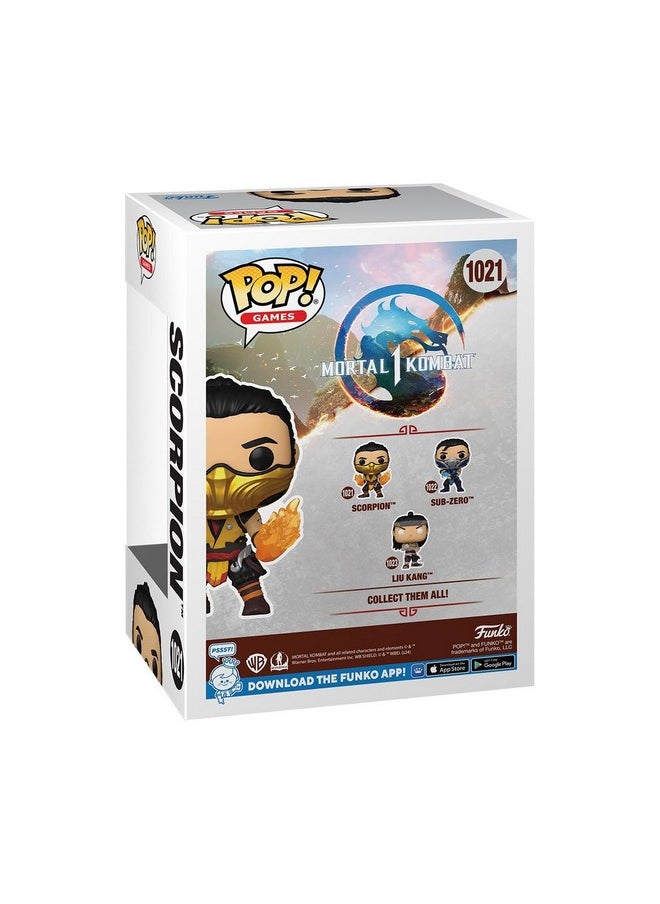 Funko Funko Pop Games: Mortal Kombat 1 - Scorpion - Mortal Kombat Game Franchise - Collectable Vinyl Figure - Gift Idea - Official Merchandise - Toys for Kids & Adults - Video Games Fans  - Image 3