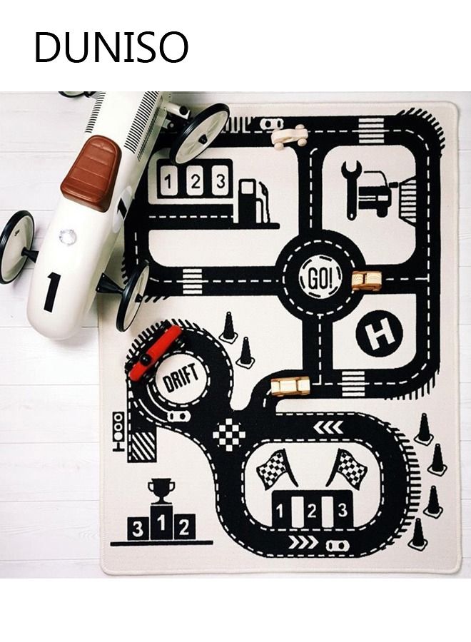 DUNISO Baby Adventure Play Pad Crawling Mat Tummy Time Infant Play Mat Baby Blanket Mat Rug for Kids Children Toddlers Bedroom 142*90cm - Image 1