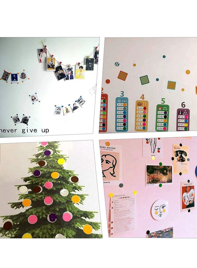 Colored Dot Stickers Small Color Labels Coding Circle Round Coding Dot Labels Stickers Coding Adhesive Colored Sticker Solid Color Round Sticker for Coloring Marking Organizing 16 Colors