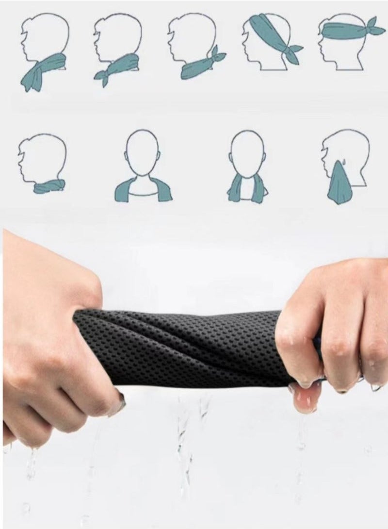 Generic Cooling Towel, Cool And Dry Towel In Summer, Suitable For Bicycle, Yoga, Running, Fitness Enthusiasts 30x100cm  - Image 3