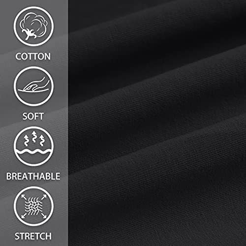 Viodia Women's Bermuda 10" Long Shorts with Pockets Cotton Sweat Lounge Shorts for Women Jersey Athletic Knee Length Shorts for Summer Black - Image 4