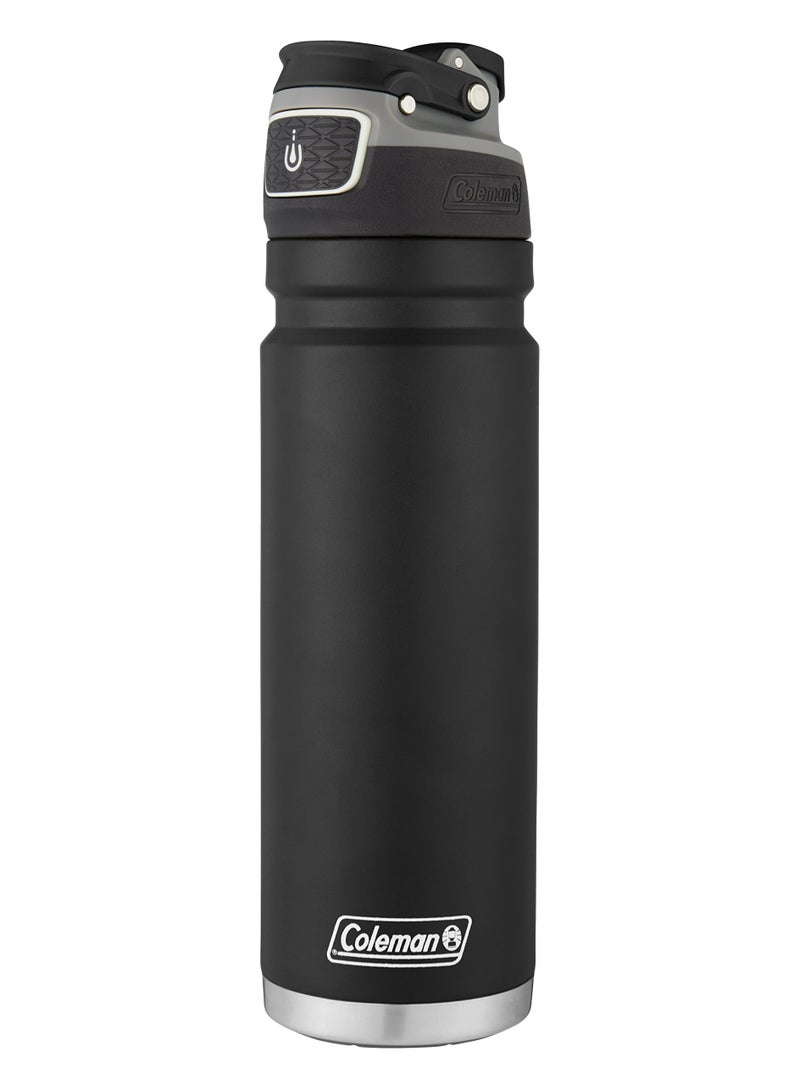 Coleman FreeFlow AutoSeal Stainless Steal Water Bottle, 24oz, Black - Image 5