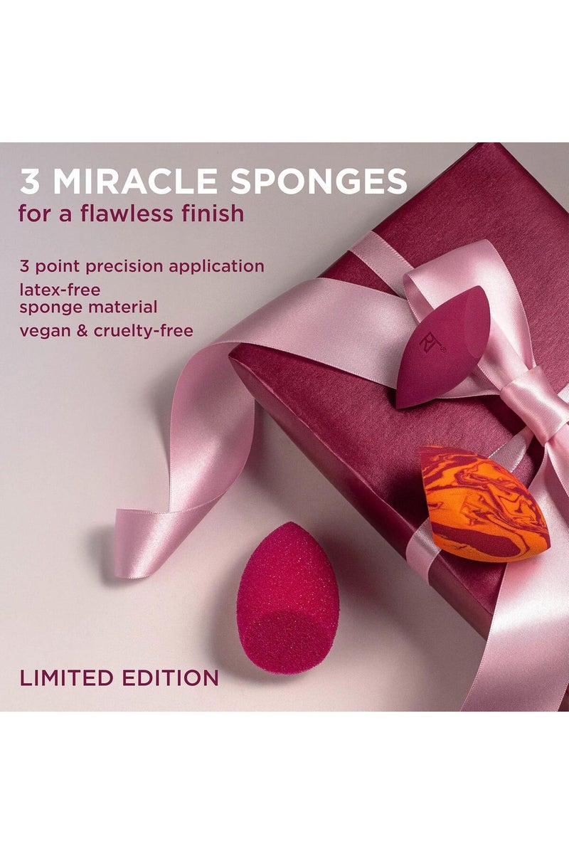 REAL TECHNIQUES Makeup Sponge Superstars 3 Piece Set - Image 2