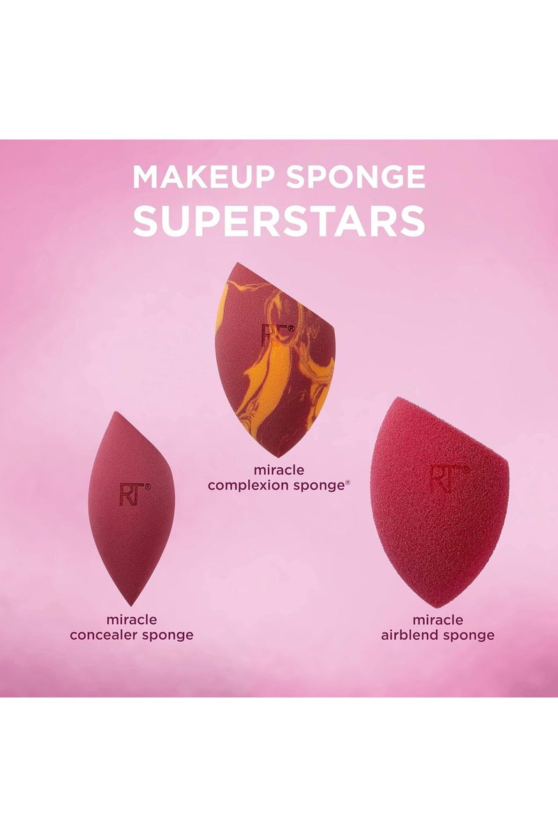 REAL TECHNIQUES Makeup Sponge Superstars 3 Piece Set - Image 3