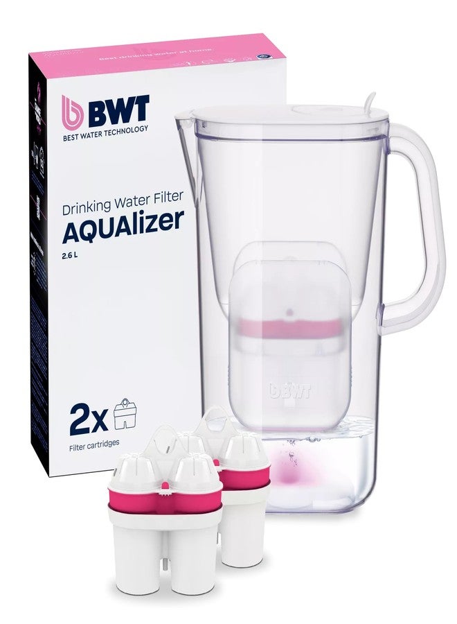 BWT AQUAlizer Baselight, 2.6 Liter, Water Mineralizer & Filtration Jug - Includes 2 Magnesium Filters Enricher Cartridge, for Tea & Coffee Water, Prevents limescale, removes Lead & Chlorine - Image 1