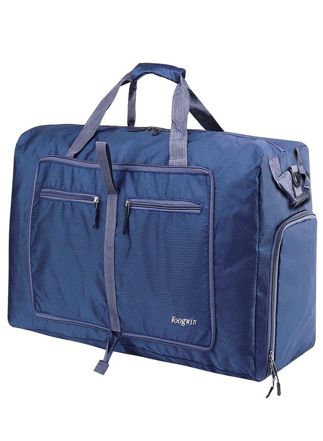 Woogwin Travel Duffel Bag Large Foldable Waterproof Overnight Bag for Beach Swim Bags Pool Sports Gym, 100L Darkblue, Big Size, Large Duffle Bags - Image 1