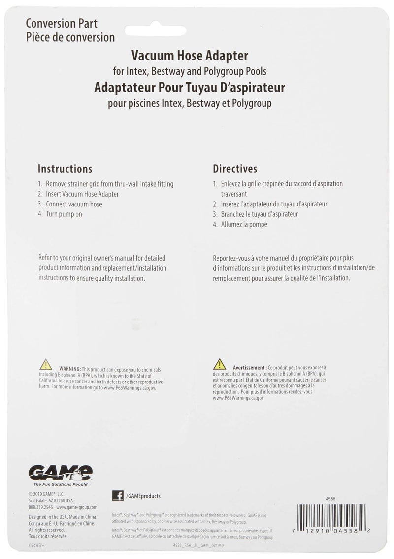 GAME 4558 Vacuum Hose Adaptor - Image 2