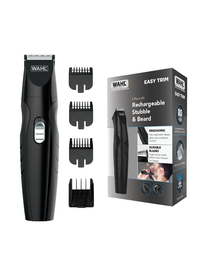 WAHL Easy Trim, Rechargeable Beard Trimmer Black/Clear - Image 1