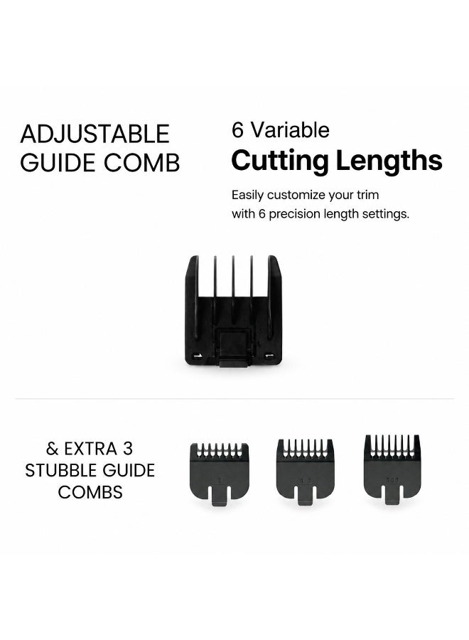 WAHL Easy Trim, Rechargeable Beard Trimmer Black/Clear - Image 4