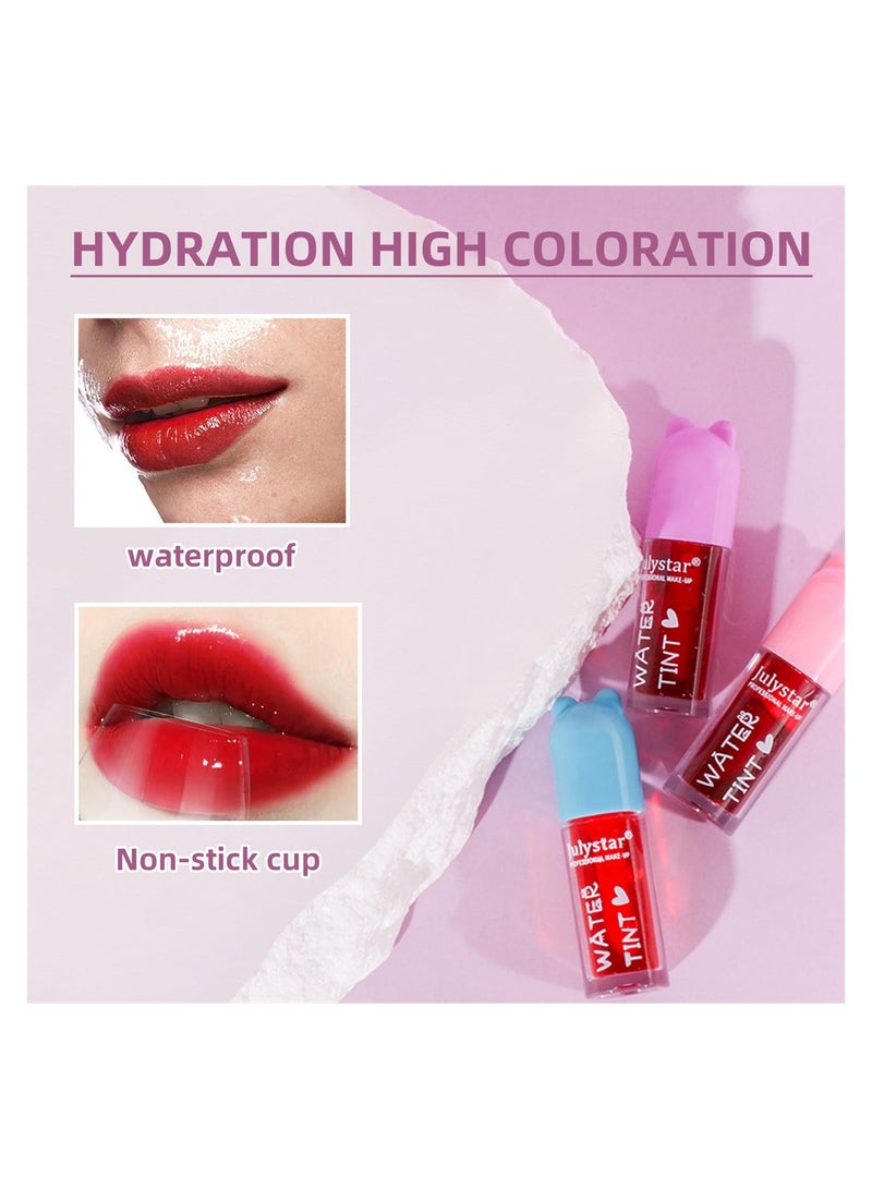 Lip Tint Stain Set 6 Colors Fruit Watery Matte Tint for Lip - Image 5