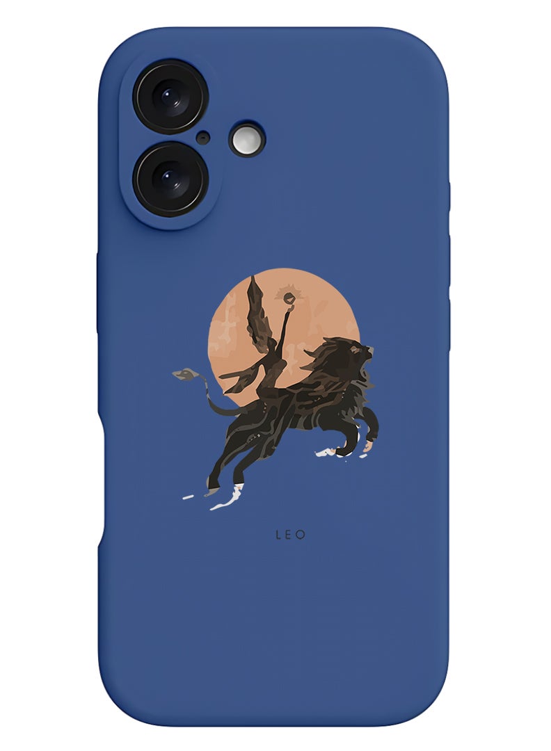 Theodor Protective Slim Fit Case Liquid Silicone Cover with Full Body Protection Anti-Scratch Shockproof Case For Apple iPhone 17 (Blue) Leo-01 - Image 1