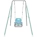Yozoia Multifunctional Toddler Swing Foldable Baby Swing Outdoor Indoor Use Easily Installable and Storable Blue - Image 3