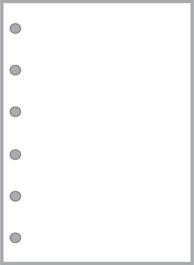 Handy Forms Pocket Size Blank Pages Planner Insert, Sized and Punched for Pocket Notebook (3.25" x 4.75") - Image 1
