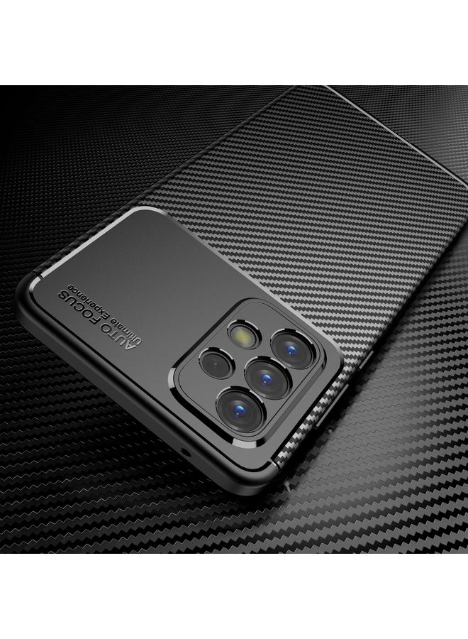 S-TOP Case For Samsung Galaxy A73 5G Carbon Fiber Texture TPU Phone Case - Image 3