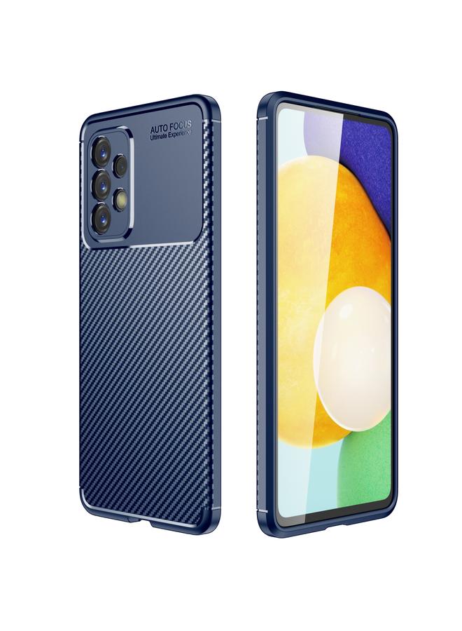 S-TOP Case For Samsung Galaxy A73 5G Carbon Fiber Texture TPU Phone Case - Image 1