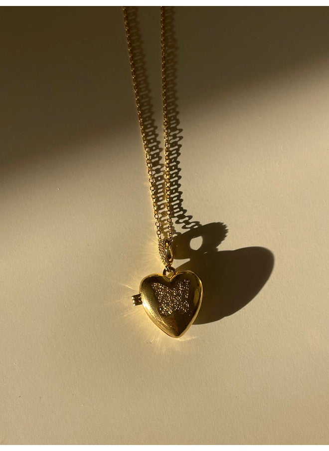 Urban Jewel - Heart Locket Necklace - Butterfly Edition - Image 1
