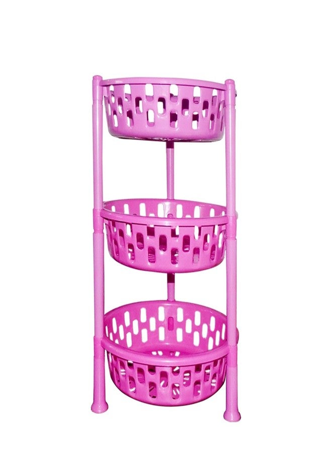 zingware Round Rack Trolley – Durable, Multi-Function Rolling Trolley with Round Rack for Efficient Storage and Easy Access - Image 2