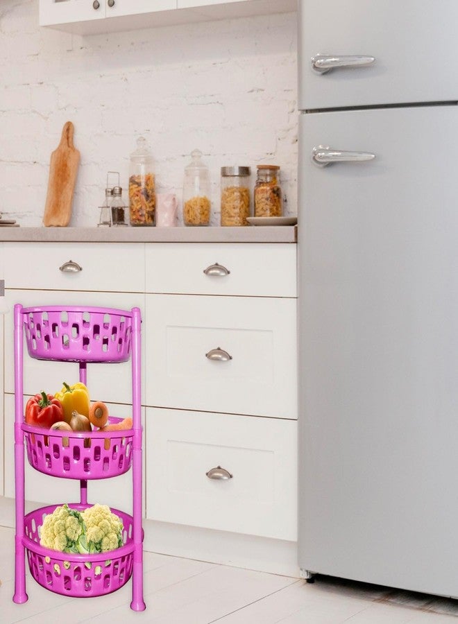 zingware Round Rack Trolley – Durable, Multi-Function Rolling Trolley with Round Rack for Efficient Storage and Easy Access - Image 3