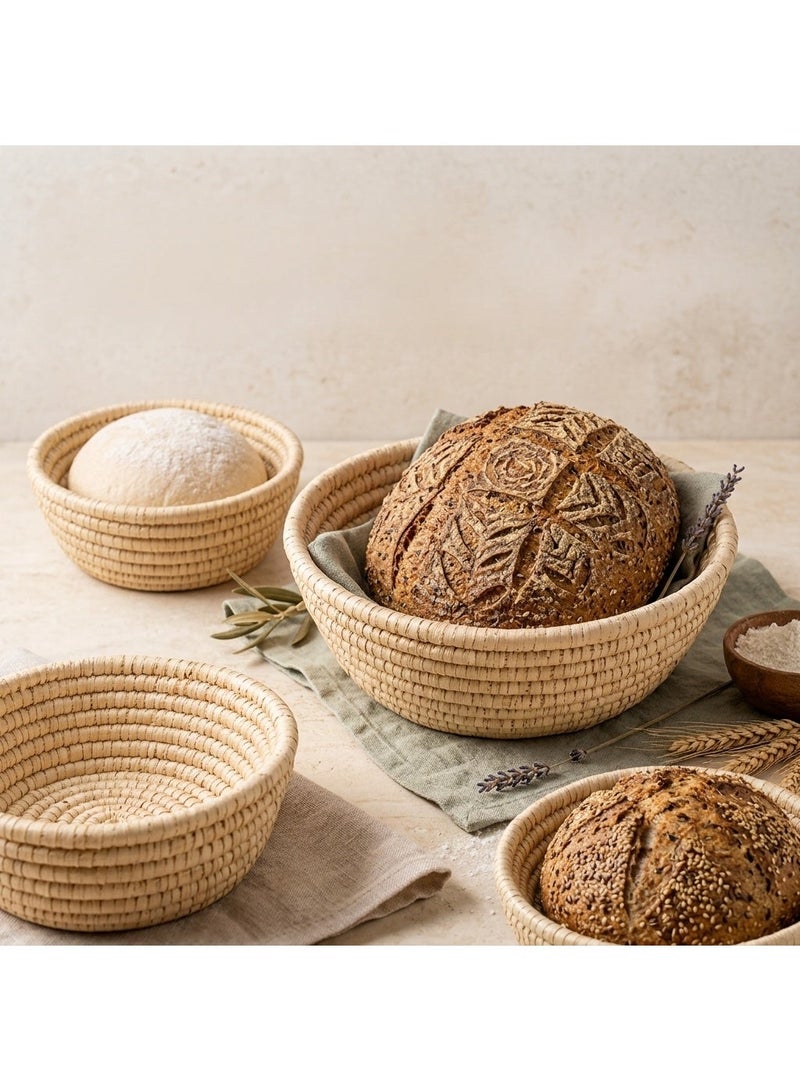 Bread Proofing Basket  (1 piece) 18cm Natural Wicker | Panettone Basket for Sourdough and Home Bread Making | Bread Proofing Basket  | Suitable for dough proofing and artisan bread - Image 2