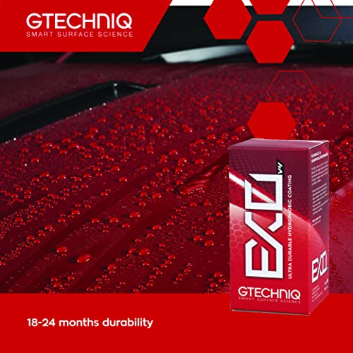 Gtechniq EXO Crystal Hydrophobic, Dirt Repellent Coating for Cars, Easy to Apply - 30ml (Sufficient for 1 Small-Med Car) - 18-24 Month Protection - Image 3
