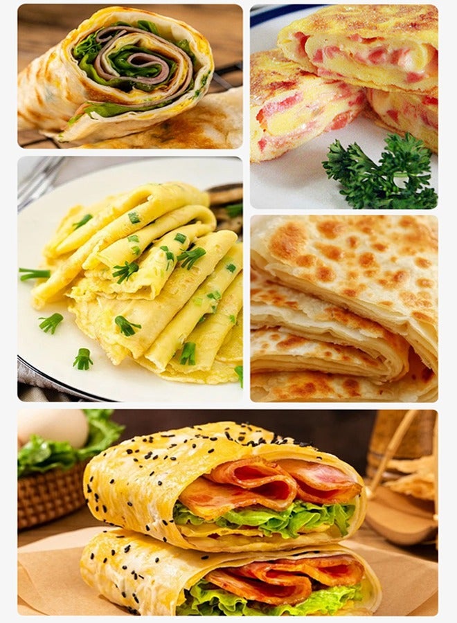 آر إيه أف 2 قسم أومليت & فريتاتا صانع ، طلاء غير لاصق ، سهل التنظيف ، أضواء مؤشر ، تخزين مضغوط ، تحضير وصفات متعددة الاستخدامات في دقائق ، 2 أجزاء ، 850 واط ر. 512 أسود - Image 3