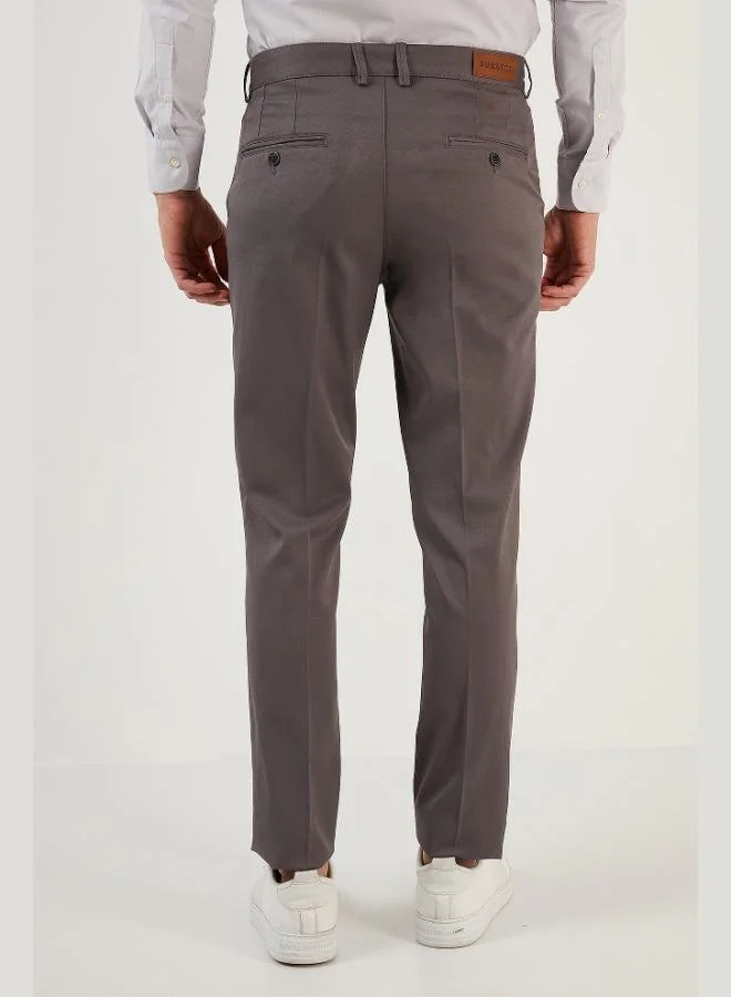 Buratti  Buratti Cotton Regular Waist Regular Fit Straight Leg Trousers Men's PANTS 613HISAR for Men | Best Price UAE