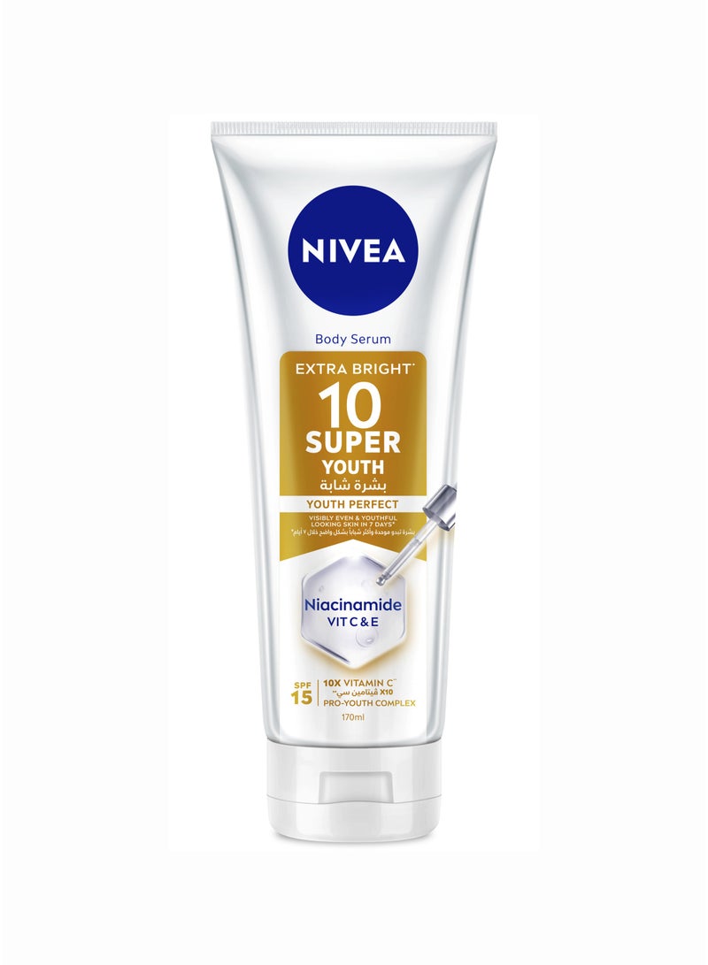 Nivea سيروم الجسم للشباب SUPER 10 - مع النياسيناميد والفيتامينات C و E - Image 1