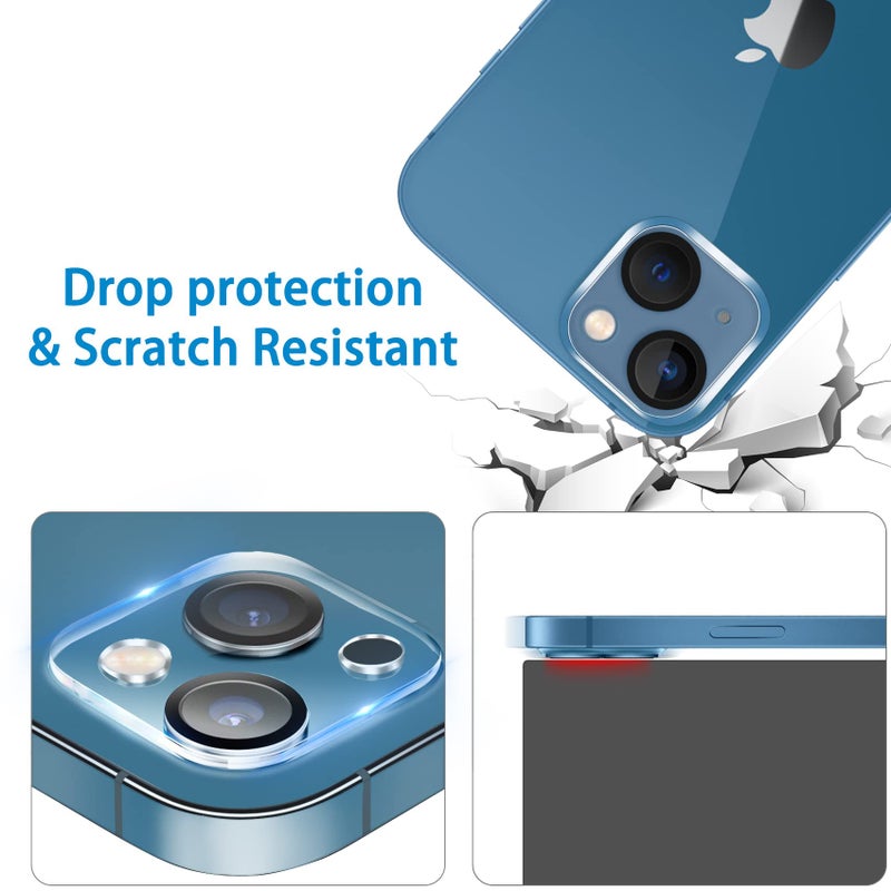 Dengduoduo 3 Pack Tempered Glass Camera Lens Protector for iPhone 13 6.1" & iPhone 13 Mini 5.4", Ultra HD, 9H Hardness, Anti-Scratch, Case Friendly, Easy to Install [No Affect on Night Shots] - Image 5