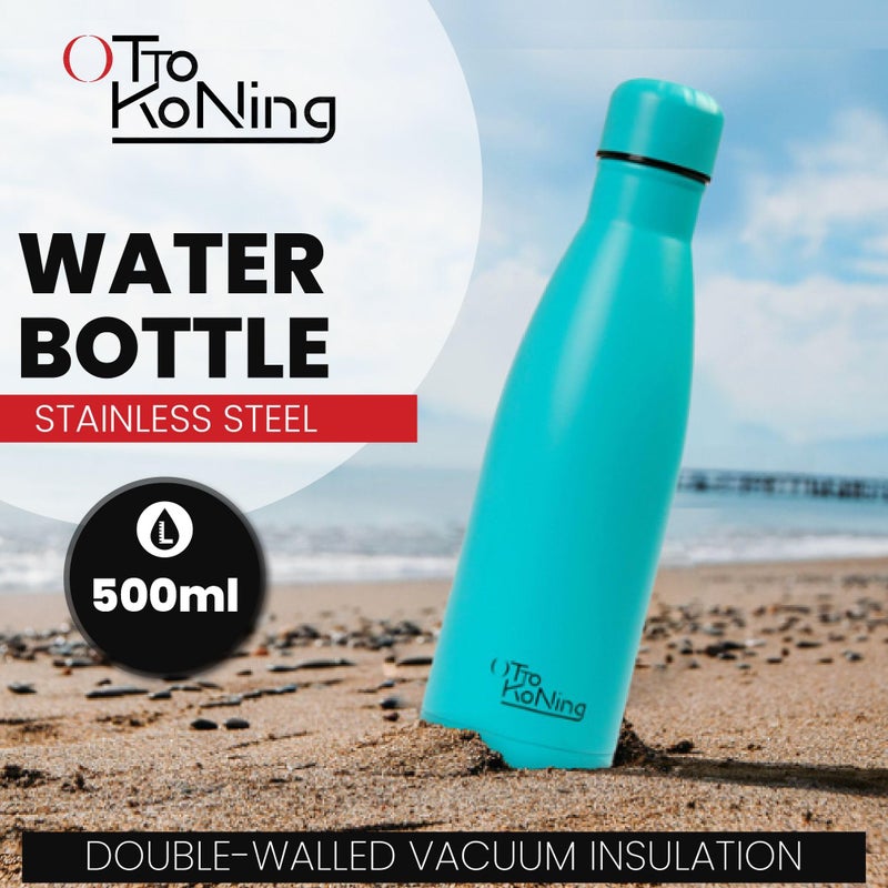 OTTO KONING Water Bottle 500ml Insulated Stainless Steel Flask - Image 3