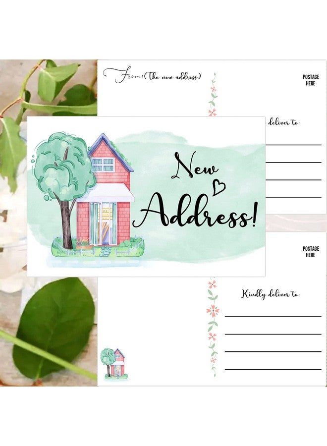 wootile 50 Pcs We'Ve Moved Postcards Moving Announcement Postcards Fill In The Blank Change Of Address 4 X 6 Inch We Have Just Moved Note Cards Real Estate Home Postcard We'Ve Moved Cards  - Image 4