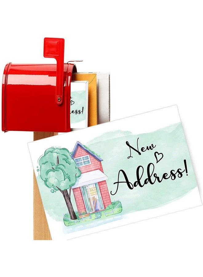 wootile 50 Pcs We'Ve Moved Postcards Moving Announcement Postcards Fill In The Blank Change Of Address 4 X 6 Inch We Have Just Moved Note Cards Real Estate Home Postcard We'Ve Moved Cards  - Image 5
