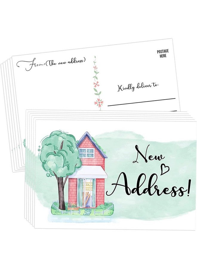 wootile 50 Pcs We'Ve Moved Postcards Moving Announcement Postcards Fill In The Blank Change Of Address 4 X 6 Inch We Have Just Moved Note Cards Real Estate Home Postcard We'Ve Moved Cards  - Image 1