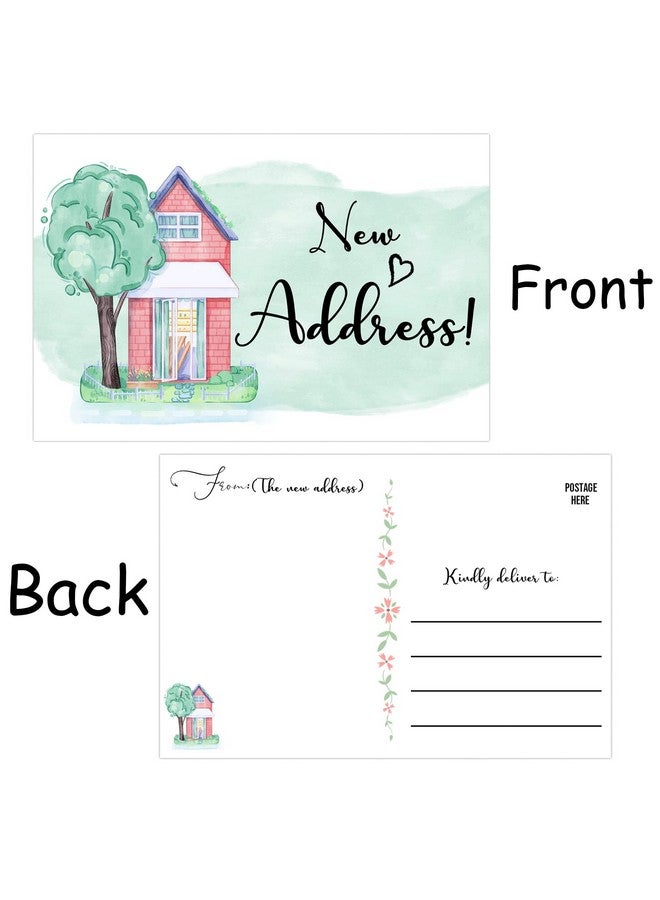wootile 50 Pcs We'Ve Moved Postcards Moving Announcement Postcards Fill In The Blank Change Of Address 4 X 6 Inch We Have Just Moved Note Cards Real Estate Home Postcard We'Ve Moved Cards  - Image 2