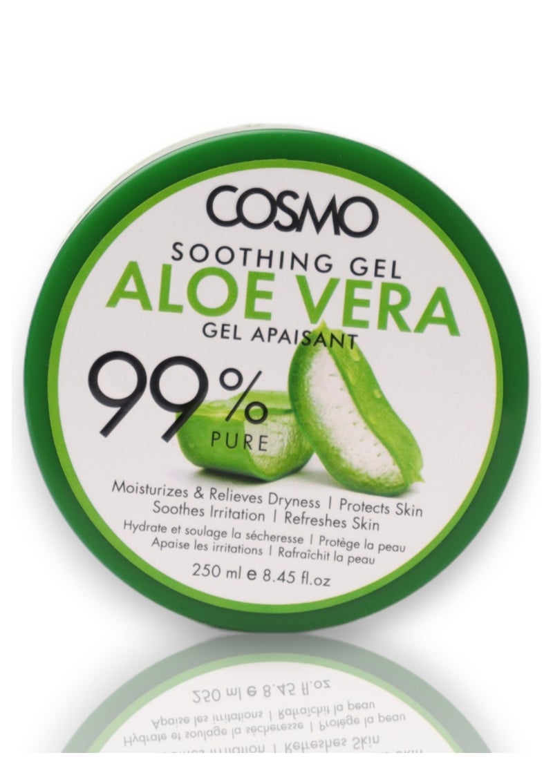 COSMO Soothing Gel Aloe Vera 99% Pure 250Ml  - Image 2