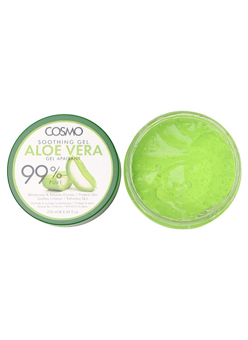 COSMO Soothing Gel Aloe Vera 99% Pure 250Ml  - Image 3