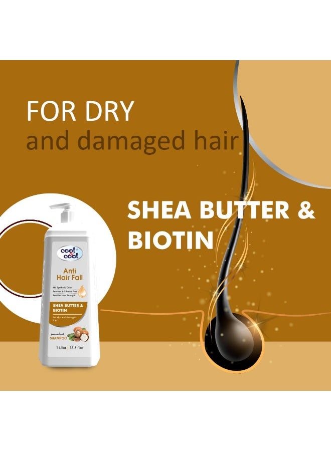 كول اند كول شامبو زبدة الشيا والبيوتين المضاد لتساقط الشعر 1 لتر - Image 4