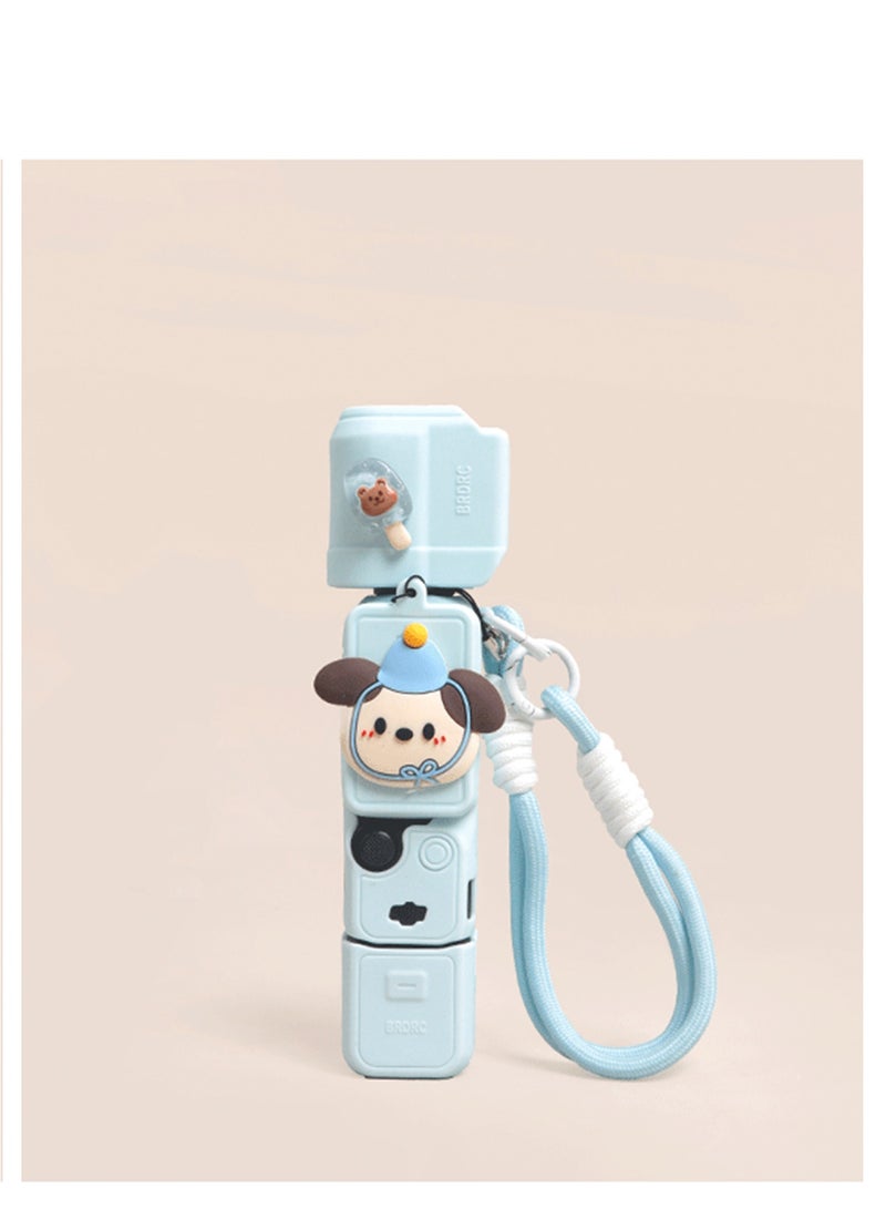 Chillspace DJI OSMO Pocket 3 Case, Soft Silicone Protective Case Cover DJI Osmo Pocket 3 Accessory Kit, Protector Grip Cover Accessorie - Blue - Image 5