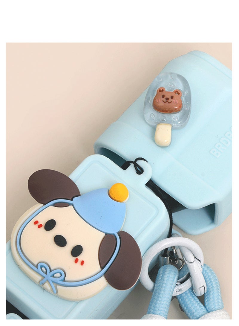 Chillspace DJI OSMO Pocket 3 Case, Soft Silicone Protective Case Cover DJI Osmo Pocket 3 Accessory Kit, Protector Grip Cover Accessorie - Blue - Image 3