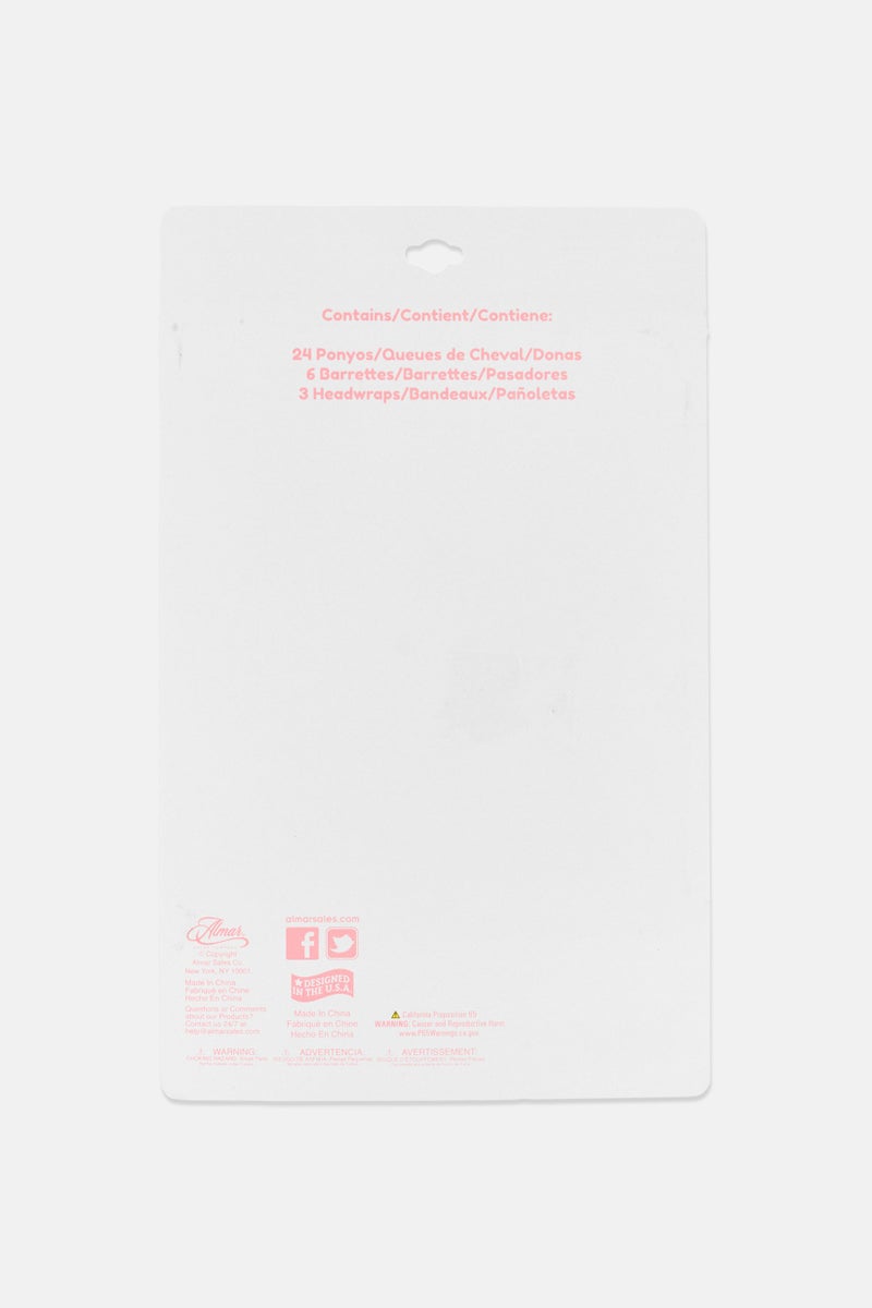 Expressions Toddlers Girl 33 Pieces Hair Accessories, Multicolor - Image 2