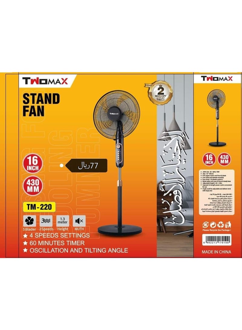 Twomax brand STAND fan