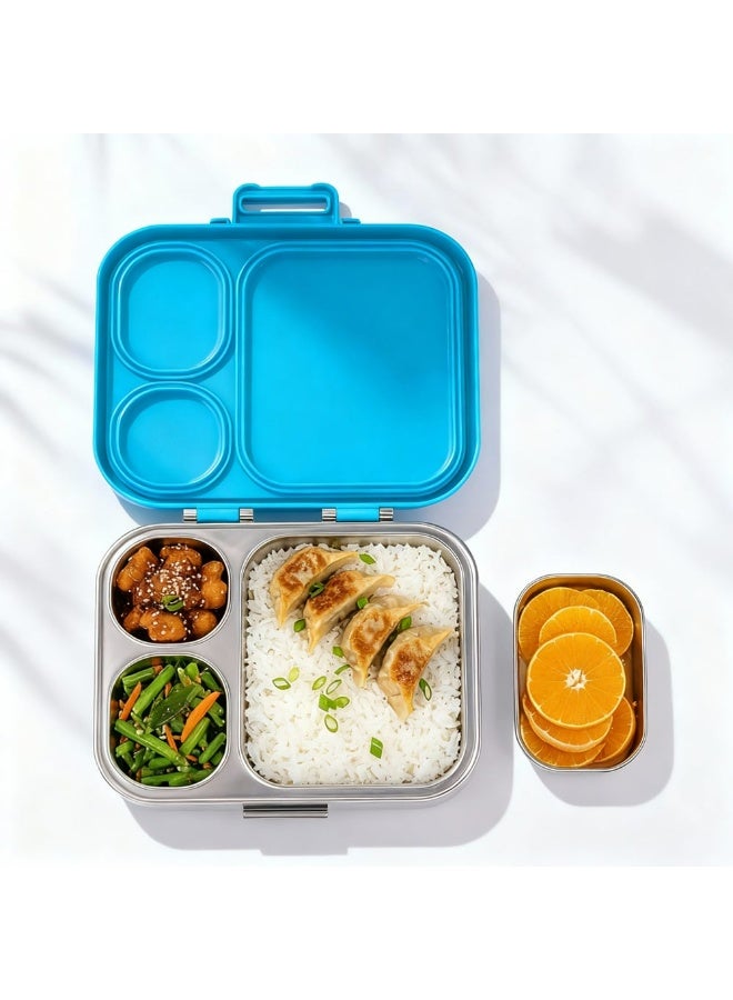 Spriggo Vault Pro Kids Lunch Box with Side Scoop, Soccer Star - Image 4